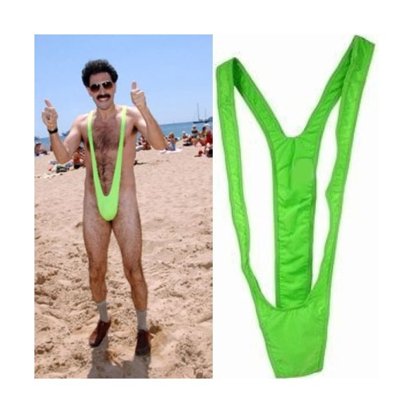 Men S Borat Mankini Green Color One Size Beach Smuggler Mankini Sexy