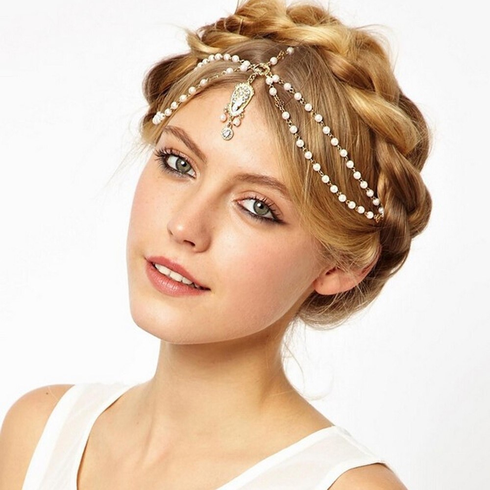 new-arrival-Bohemia-style-Crystal-pearl-Tassels-Hair-Cuff-Pin-Head-Band-Chains-Shiny-crystal-pendant