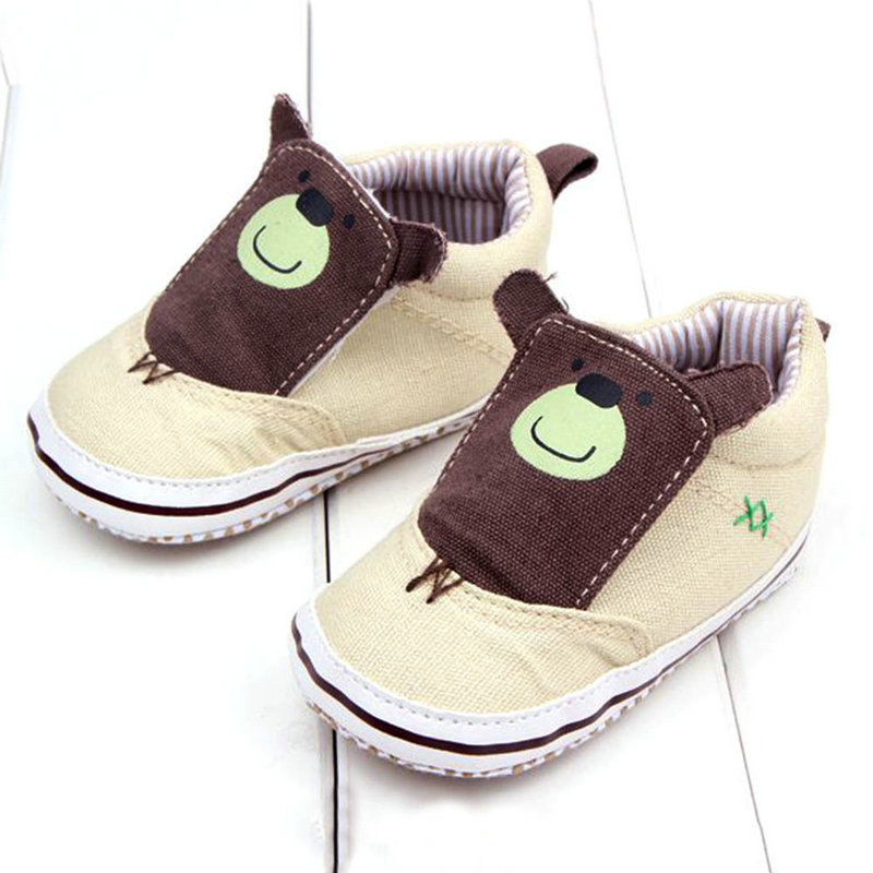 Baby Girl Boy Cotton Cloth Casual Cartoon Booties Slip On Unisex Walking Shoes