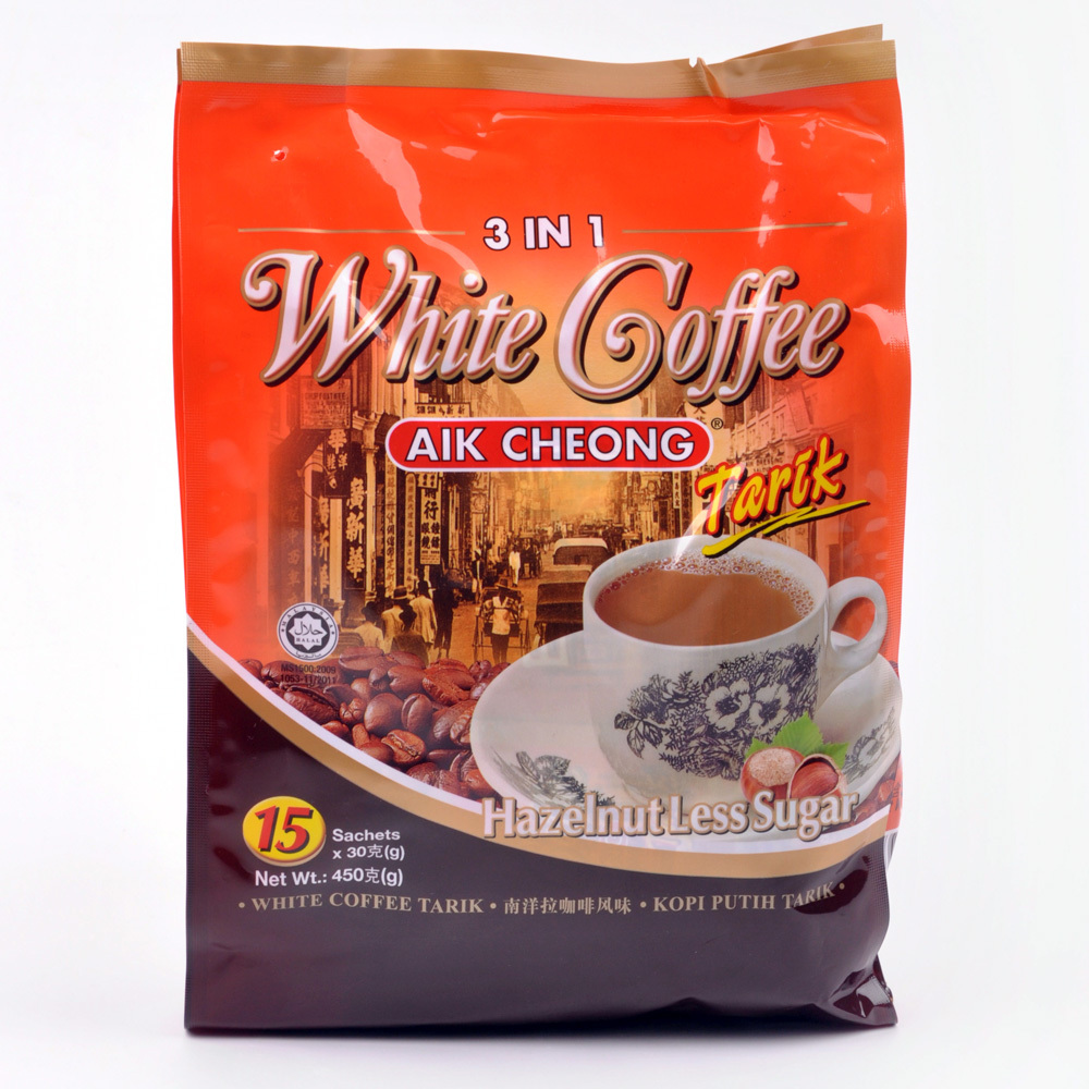 Low sugar Malaysia specialty import instant yi chang Lao CAI triad hazelnut taste white coffee 450