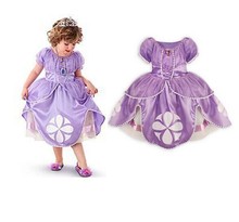 New 2015 dress sofia princess Fluffy dress big petals princess Sophia Free shopping