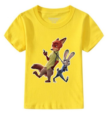 font b boys b font clothes children font b clothing b font zootopia t shirt
