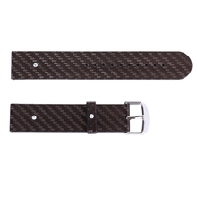Brown Band 38mm Carbon Fiber Texture Replacement Leather Watchband for Apple Watch