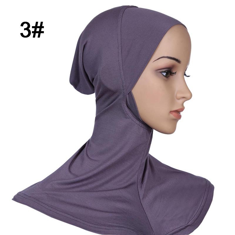 Muslim Islamic long hijab 3 dark gray