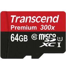 High Speed Original Transcend 16GB 32GB 64GB MicroSD MicroSDHC MicroSDXC Micro SD SDHC SDXC Card class 10 UHS-1 TF Memory Card