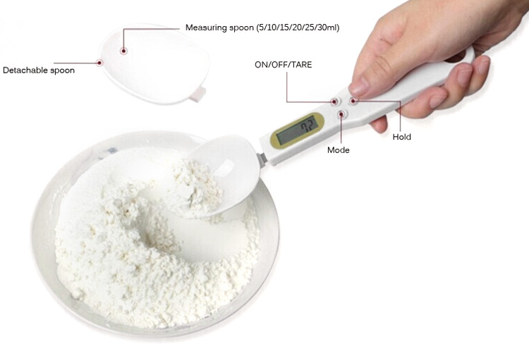 Host weigh NS-S3 LCD Kitchen Digital Scale Measuring Spoon 500g Capacity Coffee Tea Weighing Device Household Supplies