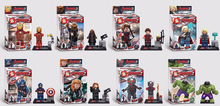 Sy271 8 unids módulo Super Heroes Avengers Minifigures Hulk viuda negro Eagle Eye justicia Flash liga Compatible con Lego