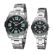 1 unids/lote 2015 nuevo 30 m resistente al agua de moda reloj de hombre vestido mujeres viste el reloj no par mecánico reloj de cuarzo
