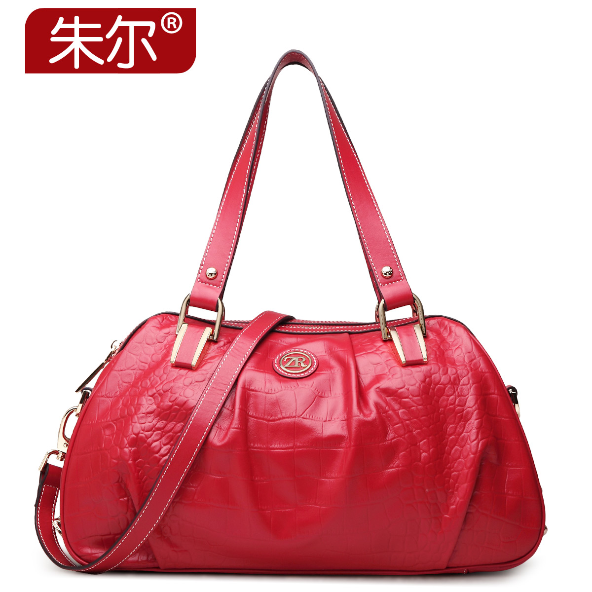 Cowhide autumn and winter women's cowhide handbag 2015 red bride of paragraph women's bags one shoulder handbag female
