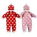 Autumn Baby Romper Infant One Piece Romper Suit Long Sleeve Jumpsuit Heart Print Baby Girl Baby