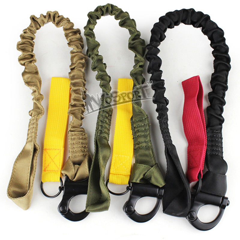 Free shipping Quick Release Tactical Protective Sling Lanyard Safety Line Climbing Rope outdoor tactical gear 3
