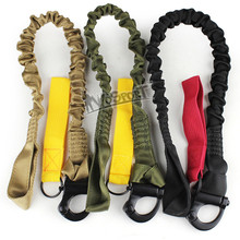 Free shipping,Quick Release Tactical Protective Sling Lanyard Safety Line Climbing Rope outdoor tactical gear 3 colors