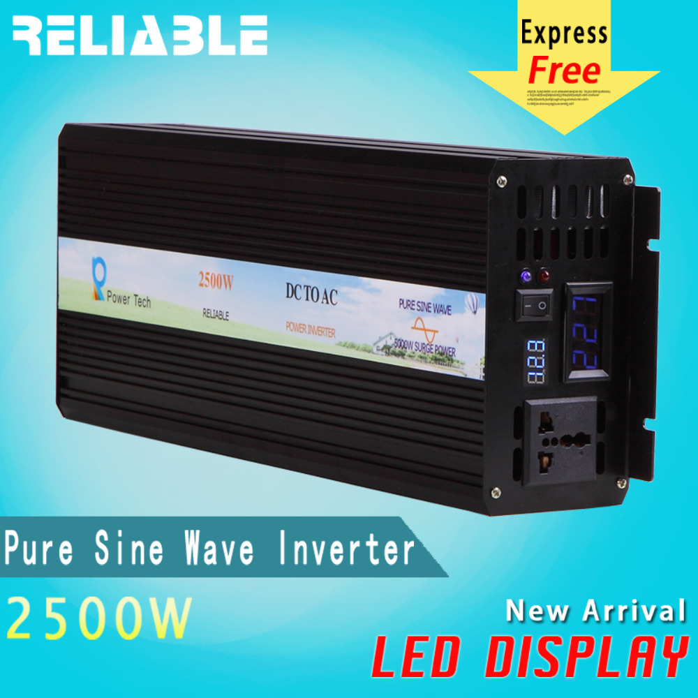 Double LED Display 2500w 12v 220v off-grid inverter Dc to Ac power inverter solar system true pure sine wave power inverter Double LED Display 2500w 12v 220v off-grid inverter Dc to Ac power inverter solar system true pure sine wave power inverter