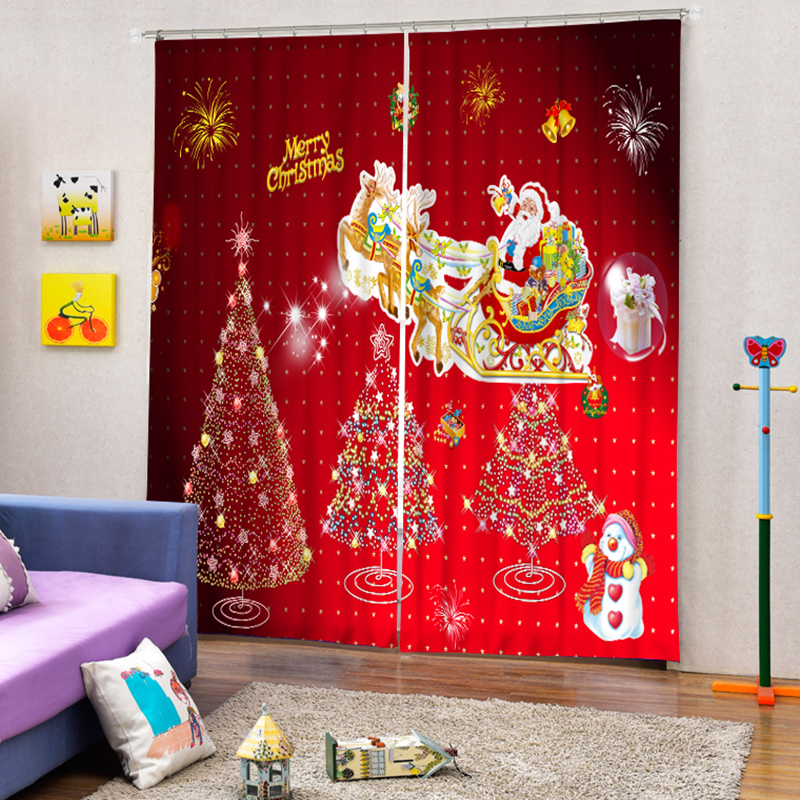 Kerstboom gordijn koop goedkope kerstboom gordijn loten van ... Gordijnen woonkamer print