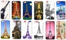 Eiffel Tower New Arrivals Fashion Style Hybrid Retail White Mobile Phone Hard Cover Cases For IPHONE 5 5s Free Shipping