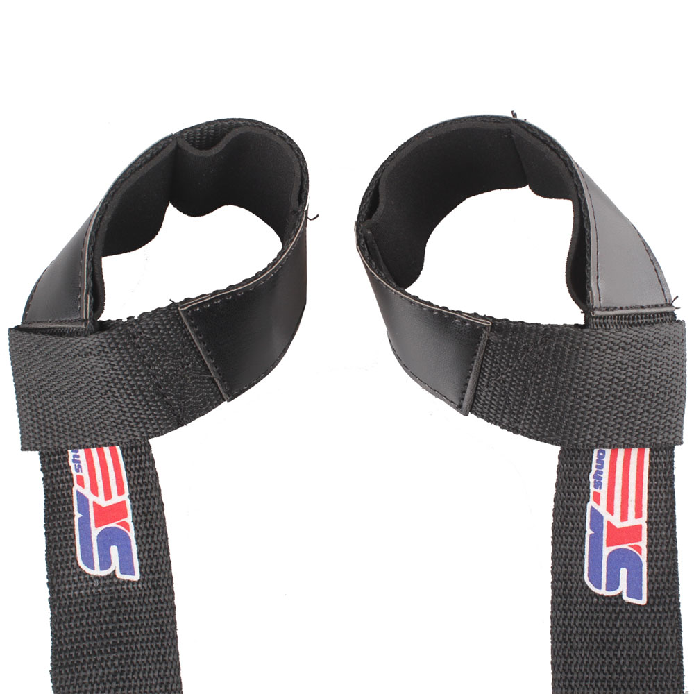 2 pcs Weight Lifting Barbell Hand Wrist Bar Support Gym Strap Body Building