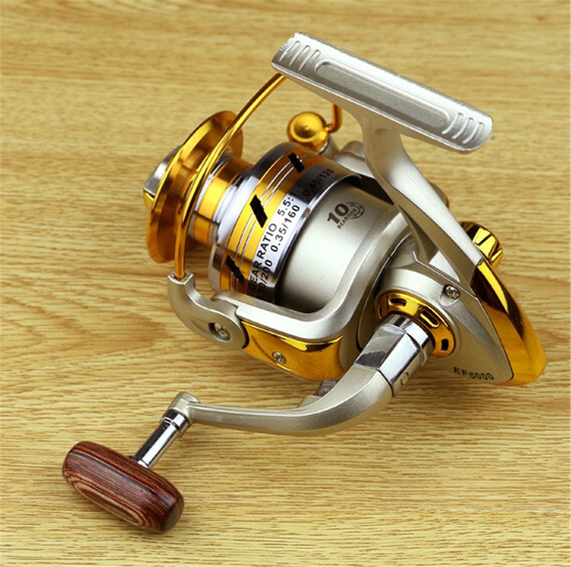 Exclusive First-rate All Steel Spinning Fishing Reel 10 Bearings EF1000 2000 3000 4000 5000 6000 7000 Line Winder Velocity Ratio 5.11 (17)