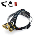 Powerful LED Headlamp Zoomable Focus Frontale Head Lamp light Rechargeable Flashlight Torch Headlight Home charger 18650