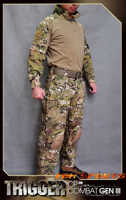 Здесь можно купить  ALL WIN Trigger Multicam CP Combat GEN3 BDU Military Uniforms With Knee Pads+Free shipping(SKU12050226)  Спорт и развлечения