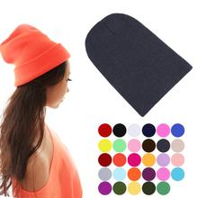 Ready for Winter Warm Unsex Knitting Women/Men Wool Fluorescence Color Sport Outdoor Tabby Solid Elastic Beanie Hedging Hat Hats