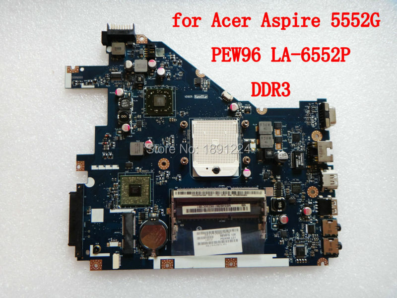 PEW96 LA-6552P for Acer Aspire 5552G Laptop motherboard MBR4602001 Socket S1 DDR3 Fully tested