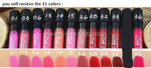 Hot Sale Matte lipstick brand 11 colors velvet high quality waterproof Lip gloss colors sexy mc