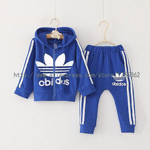 baby boys clothes set brand sport suit jacket for girls 2015 autumn winter zipper coat+pants children’s clothing kids clothes