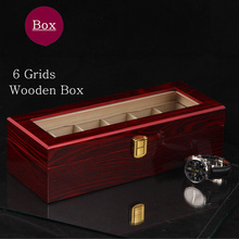 6 redes alta Quanlity caja de reloj de madera Red alta luz laca caja de reloj de madera moda cajas de regalo 100
