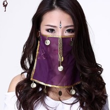 2015 New Free Shipping Belly Dance Accessories Indian Dance Scarf Belly Dancing Veil 11colors Fan Veil