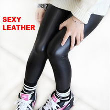 2 12year skinny black kid leather pants girl legging baby pants kid legging leggins girl pants