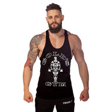 Golds Gym Tank Top font b Mens b font Bodybuilding Tank Tops Stringer Singlet Fitness Sleeveless