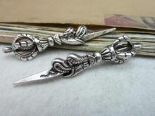Free Shipping Antique Silver Vajra Adder Size 16*64mm Diy Jewelry Pendant