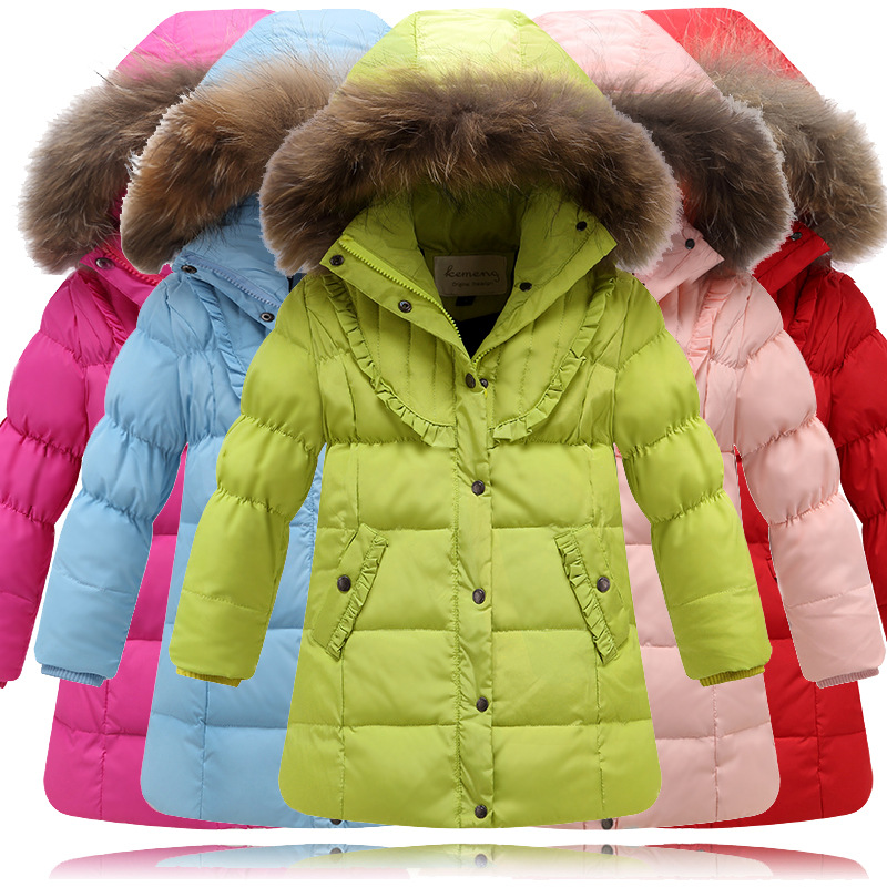 2015 Winter White Duck Down Children Coats Warm Baby Girls ...