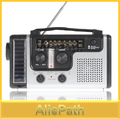 3PCS LOT Portable Mini Crank Solar Emergency AM FM SW Shortwave Radio Receiver with Flashlight Solar