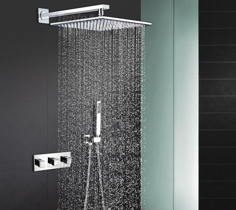 Bathroom Wall Mounted Shower Set with 10