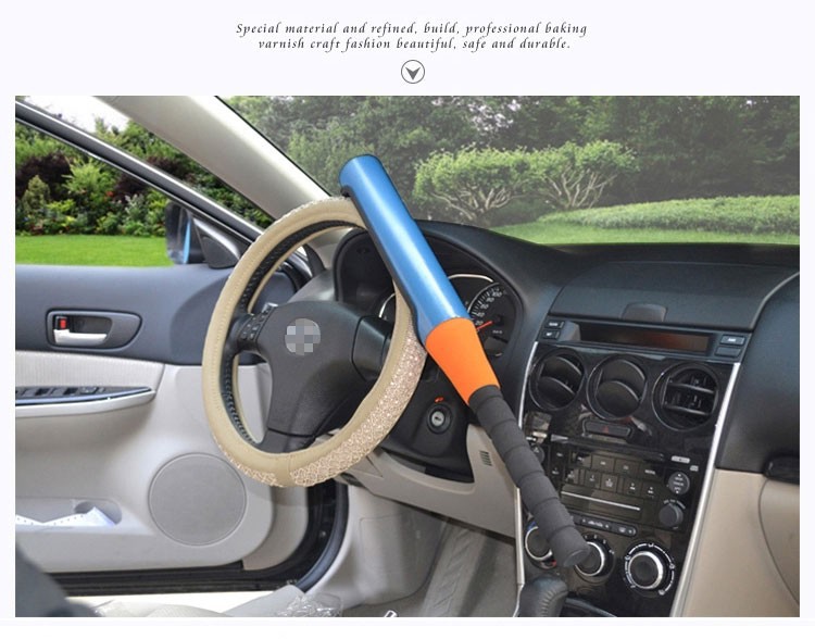 1x 586cm Diameter Car Anti-theft Steering Wheel Lock Window Escape Survival tool & Self Defense Baseball Stick free shipping (11)