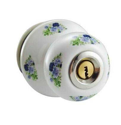 Ceramic lock the door when indoor European ball lock hold hand lock copper core  S-033