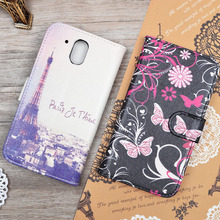Cartoon Printed PU Leather Case Skin for HTC Desire 526 526G 526G+ 326 326G Flip Cover Wallet Stand Phone Bag with Card Holder