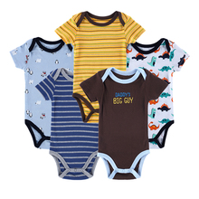 10 Style 5pcs/lot Baby Bodysuits Spring Babies Newborn Cotton Body Baby Long Sleeve Next Infant Bebe Boy&Girl Clothes