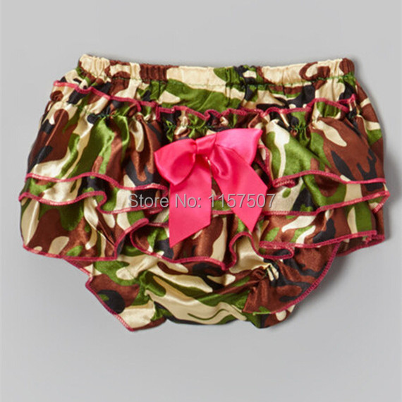 Green Camo Satin Bloomers - Infant, Toddler 