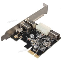 PCI Express x1 PCI-E FireWire 1394a IEEE1394 Video Capture Card 3 Port For Desktop
