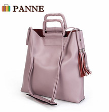 PANNE 2016 New Vintage Women Bag Fashion Large Woman Shoulder Bags Genuine Leather Female Handbag First Layer Cowskin Handbags