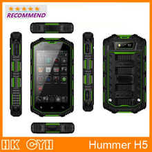 Original Hummer H5 IP68 waterproof shockproof phone MTK6572 Dual Core 4.0 Inch 512MB RAM 4GB ROM 5.0MP Camera 3G Free shipping
