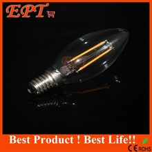 1Pc New Design 2W 4W 6W E14 AC220V E14 LED Filament Candle Bulbs 360 Degree Led