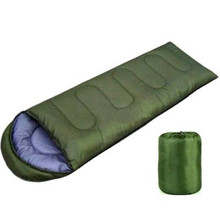 Ultralight folding camping single sleeping bag winter autumn envelope hooded outdoor goose down sleeping bags camping