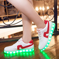 2017 Hot Sell Fashion Basket Led Shoes Men s Wamen s Luminous Light Up Shoes For