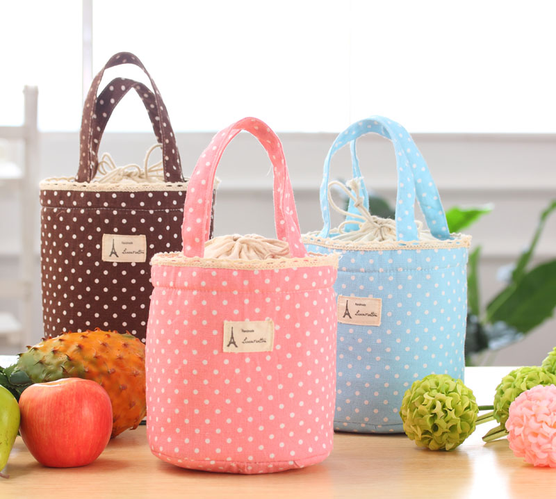 2015 Hot Sale Lunch Bag & Thermal Insulated Lunch Box Cooler Bag Tote Bento Pouch Lunch Container bolsa termica Smile