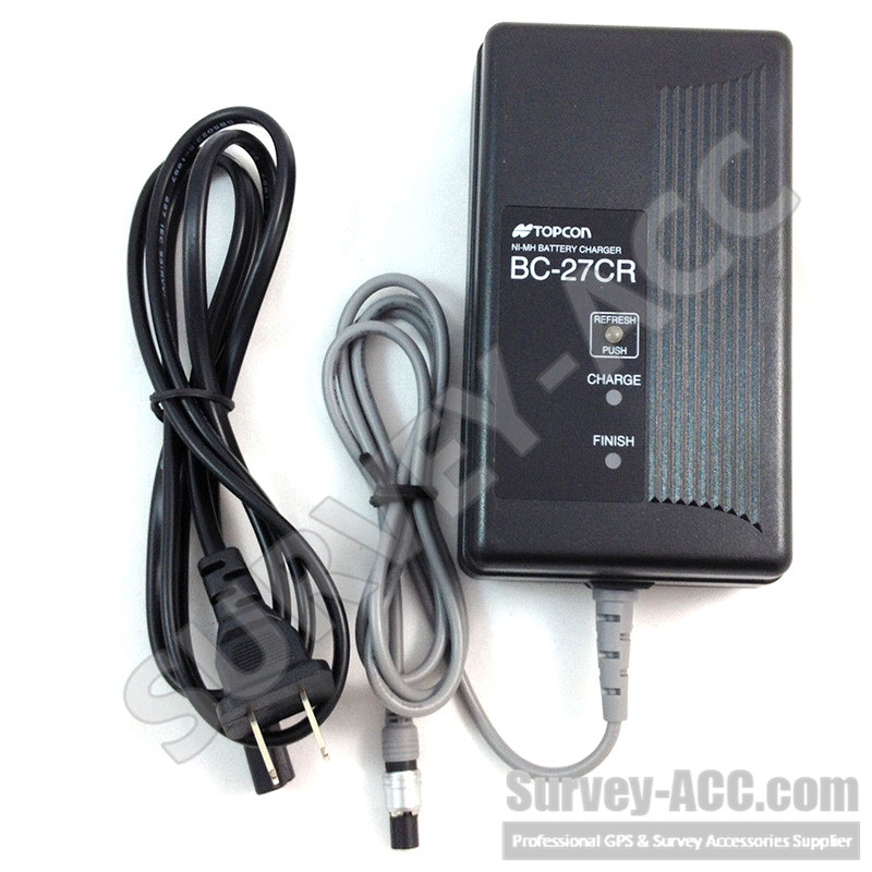 BC-27CR CHARGER FOR TOPCON total station( BT-52Q BT-52QA Battery ) 3 PIN