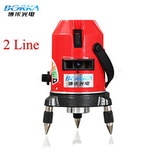 Envío gratis el sistema entero Borka 2 líneas 1V1H red 3 puntos línea láser de línea de la cruz nivel láser rotativo autonivelante nivel láser