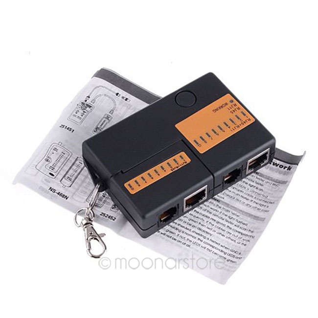 Купить Мини-rj45 rj11 cat5 сети lan кабель тестер с брелок 9 ...